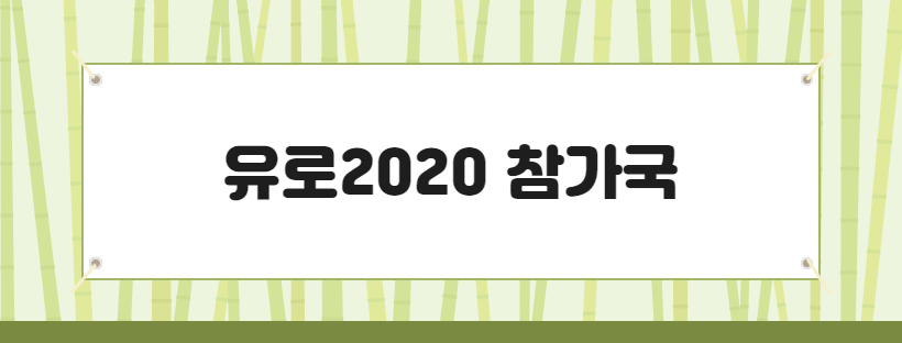 유로2020 참가국